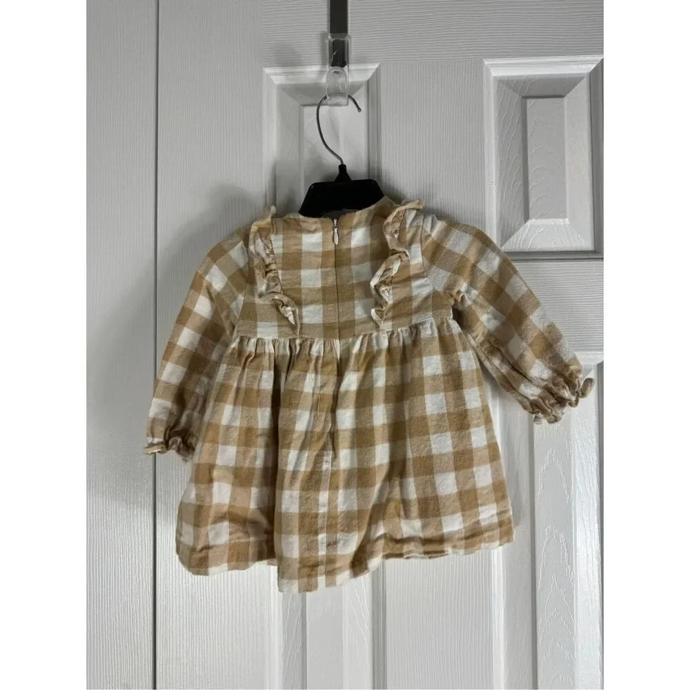 Mayoral Girls Plaid Dress Size 6/9m
